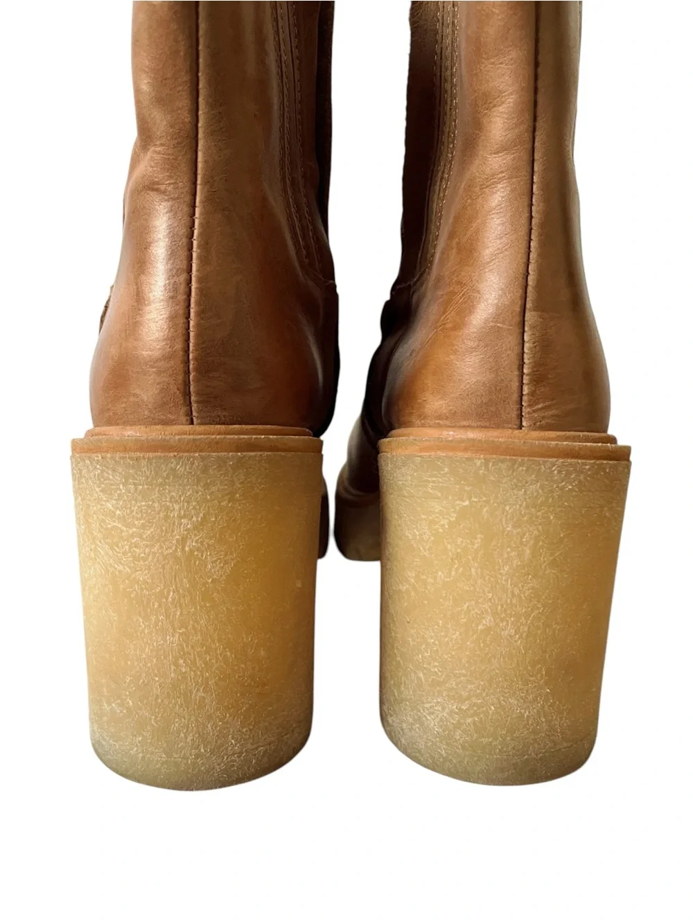 Free People James Leather Chelsea Boots 37